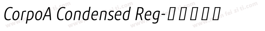 CorpoA Condensed Reg字体转换